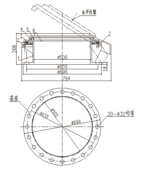 壓力真空釋放閥結構圖